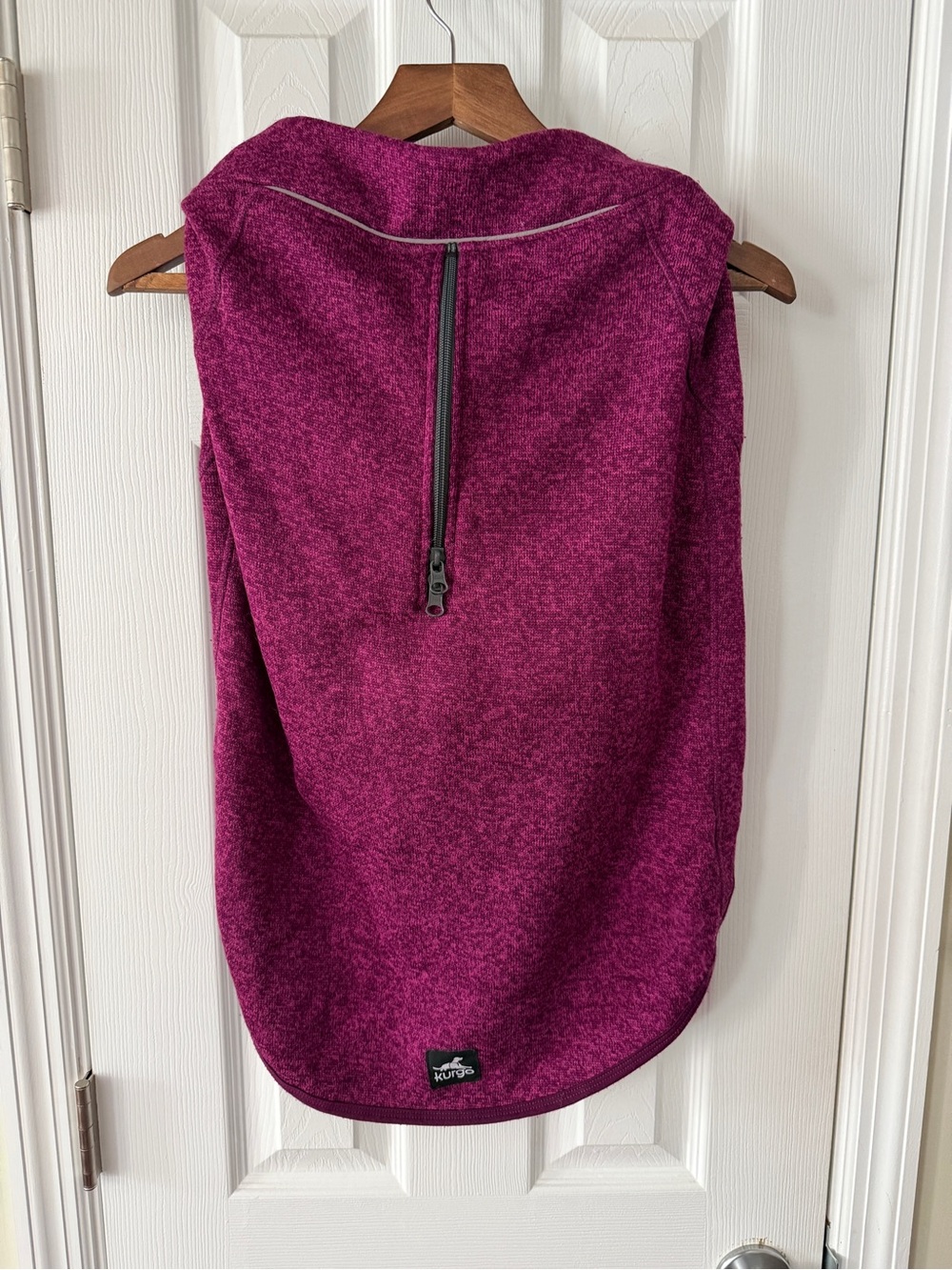 Kurgo Plum/Magenta Fleece Dog Vest with Back Zipper